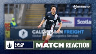 Match reaction  Keelan Adams post Greenock Morton [upl. by Annairam]