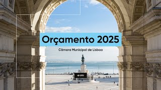 Apresentação da proposta de orçamento municipal de Lisboa para 2025 [upl. by Nerland]