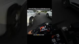 Kawasaki Ninja zx10r vs KTM Duke 390 race motovlog ytshorts shorts viralvideo [upl. by Orit]