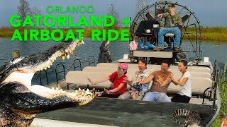 Gatorland and Airboat Ride Orlando Florida [upl. by Morgenthaler]