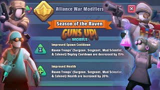 Season of the Raven Alliance War Season 41 has started  GUNS UP Mobile [upl. by Mullane3]