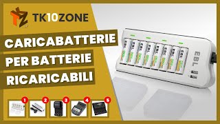 I 5 migliori caricabatterie per batterie ricaricabili stilo AA e AAA [upl. by Coffee]