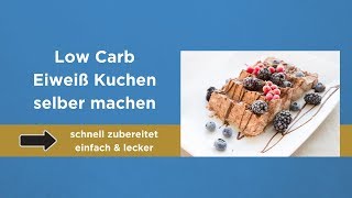 Deutschlands erste quotFitness Kochschulequot Fitness Rezept Eiweißkuchen [upl. by Yona]