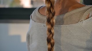 Facile e veloce Treccia a giro 3D round braid  TUTORIAL [upl. by Vaientina]