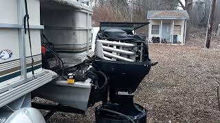 1999 Evinrude 70 hp 4 stroke walk around [upl. by Leahcimsemaj]