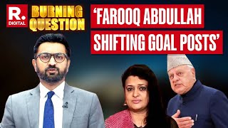 ‘People Like Farooq Abdullah Are Terror Sympathizers’ Says Sanju Verma  Burning Question [upl. by Ailati]