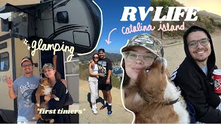 LIVING THE RV LIFE IN MALIBU FOR 3 DAYS  day trip to catalina island OUR FIRST TIME CAMPING [upl. by Amara]