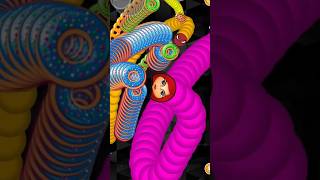 🐍WormsZoneio ❤️001 Slither Snake Top 01 Best World Record Snake Epic cacing Wormszoneio wormszone [upl. by Nanahs21]