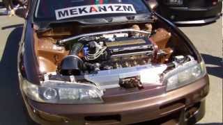 1999 Acura Integra GSR JDM Front end conversion on Volk CE28N Time AttacksVoltex amp Mugen Aero [upl. by Ardnayek]