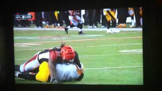 Vontaze Burfict hits Ben Roethlisberger [upl. by Toni]