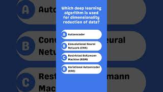 Which deep learning algorithm reduces data dimensionality [upl. by Hobey]