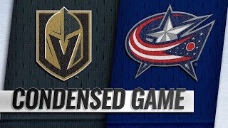 121718 Condensed Game Golden Knights  Blue Jackets [upl. by Dolley]