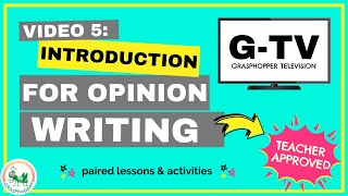 How to Write an Introduction for an Opinion Essay  4th Grade  Video 5 [upl. by Cilegna]