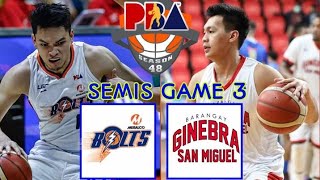 PBA LIVE  BRGY GINEBRA vs MERALCO SEMIS GAME 3 I LIVE SCORES and COMMENTARY [upl. by Teeniv448]