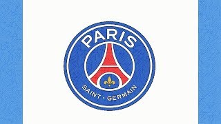 HOW TO DRAW THE PSG LOGO PARIS SAINTGERMAIN [upl. by Ellissa581]