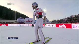 Macej Kot Klingenthal 2016 138m [upl. by Odraboel]