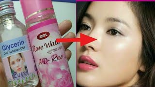 Glycerin and Rosewater for Face Skin Lightening and Acne [upl. by Ablem]