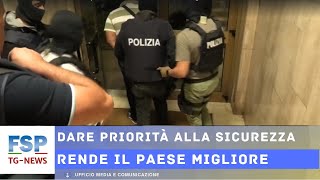 FSP TGNEWS 21 ottobre 2023 Dare priorità alla Sicurezza rende migliore il Paese [upl. by Torey]