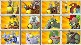 Plants vs Zombies 2 MOD MAX PLANTS MASTERY POWER UP vs ALL ZOMBOT [upl. by Wilona]