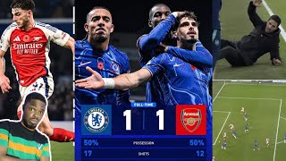 CHELSEA 11 ARSENAL  OODEGARD WONDERFUL ASSIST TO MARTINELLI PEDRO NETO WONDEROUS GOAL STRIKE [upl. by Hendrix]