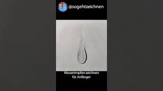 Tropfen zeichnen mit Bleistift  💦 Wassertropfen zeichnen einfach [upl. by Taam533]