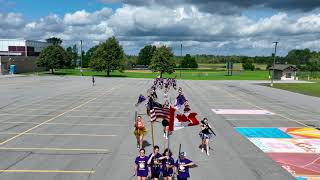 Heuvelton Bulldogs Marching Band warming up before the 2024 Labor Day Parade in Heuvelton NY [upl. by Nodlew984]