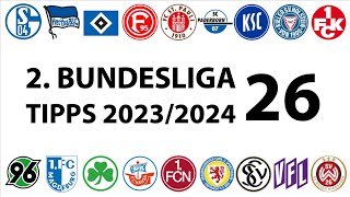 Bundesligatipps 2Liga  26Spieltag  Saison 20232024 [upl. by Dumanian985]