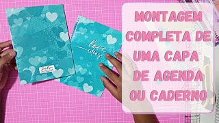 Montagem completa de uma capa de agenda ou caderno A5 [upl. by Alake]