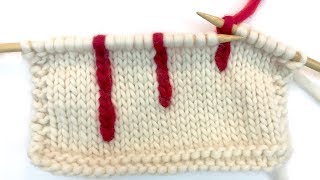 Vertical Stranding Knitting Tutorial [upl. by Eardnaed400]