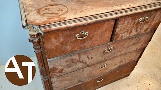 Extremely worn and broken dresser restoration [upl. by Reiser]