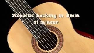 Acoustic guitar backing track in Bmin [upl. by Ahsotan431]