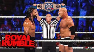 FULL MATCH  Roman Reigns vs Goldberg  Universal Title Match Jan 14 2022 [upl. by Wycoff]