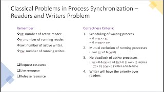 The Readers and Writers Problem in Operating Systems [upl. by Winnick]