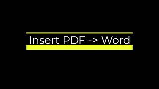 Inserting PDF as Images Appendices [upl. by Wolfie]