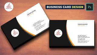 Business Card Design in Photoshop  Graphics Diary  Visiting Card Tutorial [upl. by Ramhaj]