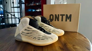 Yeezy QNTM Mist Slate US Size 125 Unboxing Sizing Comfort and Design [upl. by Kcirret836]