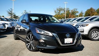 2019 Nissan Altima Platinum Review  Start Up Revs and Walk Around [upl. by Murdock]