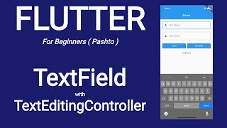 14 How to use textfield widget with text editing controller in flutter  Flutter tutorial in Pashto [upl. by Arahset]