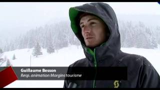 Balade en chiens de traîneaux à Morgins [upl. by Pinto]