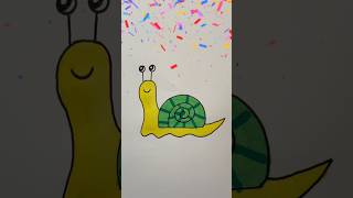 How to draw a snail easy  Step by step Drawing for kids 🐌 [upl. by Anigue]