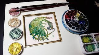 Jetpens fun pack Watercolor Painting Experiment [upl. by Alletniuq]