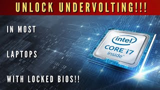 How to undervolt any laptop with a locked bios updated undervolting undervolt throttlestop [upl. by Sac319]