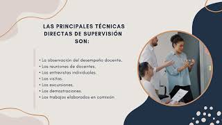 Técnicas directas e indirectas dentro de la supervisión educativa [upl. by Morette]