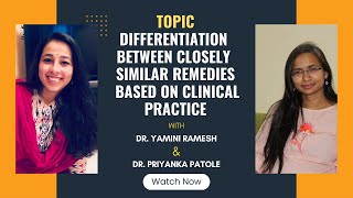 Differentiation between closely similar remedies based on clinical practice I Dr Priyanka Patole [upl. by Ahseret]