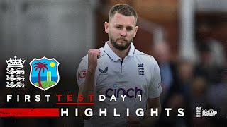 Gus Atkinson Takes 745 on Debut  Highlights  England v West Indies Day 1  Rothesay Test 2024 [upl. by Torosian333]