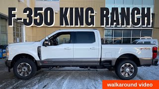 2023 Ford F350 King Ranch walkaround vehicle [upl. by Nylarad]