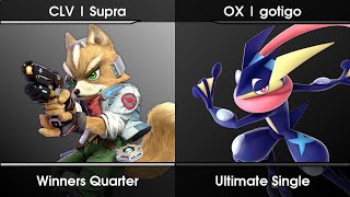 Last Player Ultimate S2324 34  Supra Fox Vs gotigo Greninja SSBU Ultimate Tournament [upl. by Avigdor]