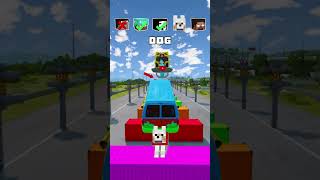 NOOB vs PRO vs HACKER vs HEROBRINE Car Jump Challenge 11 😁 🚗 shorts beamngdrive [upl. by Gavini239]