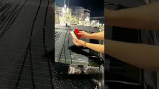 Pembersihan cermin kereta terkini 2024 car viralvideo home clean [upl. by Leelaj]