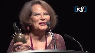 Icff 2016  Claudia Cardinale Lifetime Achievement Award [upl. by Parry692]